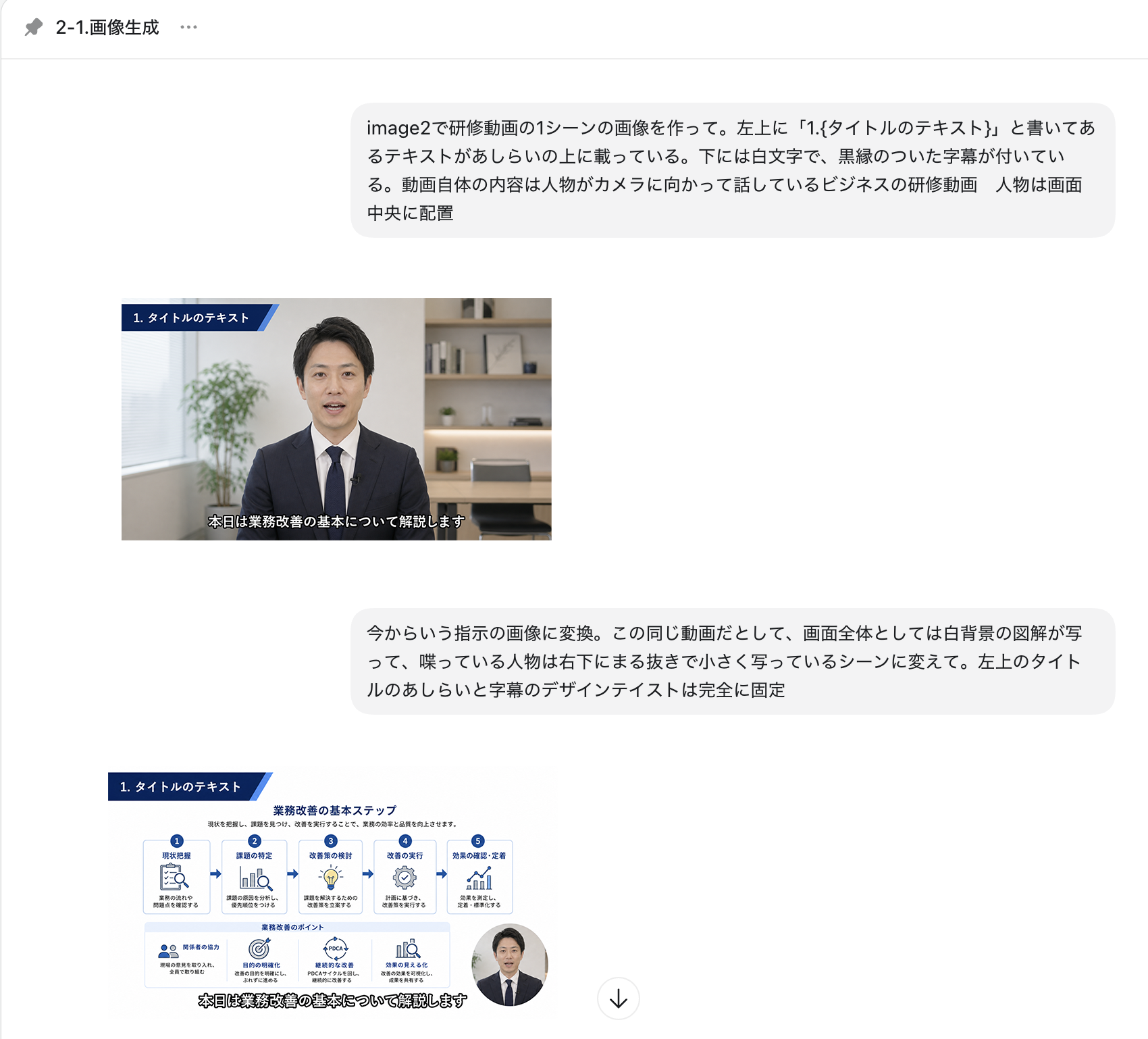画像生成で作った動画デザイン案